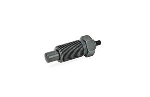 GN 817 Rastbolzen, Stahl / Kunststoff-Knopf