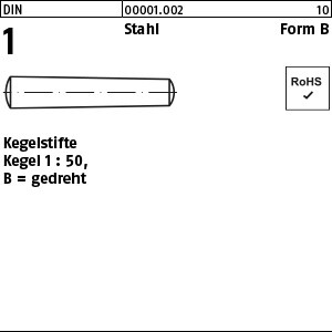 DIN 1 Stahl B 1 x 12 S