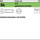 DIN 84 4.8 galvanisch verzinkt Zylinderschrauben mit Schlitz 