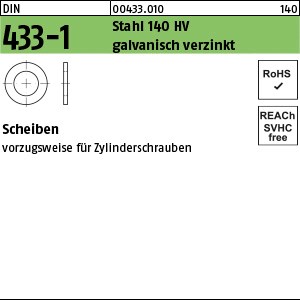 DIN 433 -1 Stahl 2,2 galv. verzinkt gal Zn S