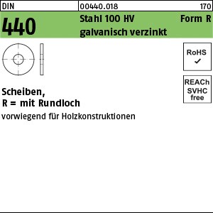 DIN 440 Stahl R 5,5 galv. verzinkt gal Zn S