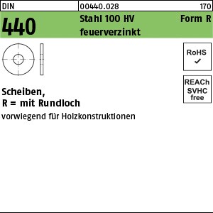 DIN 440 Stahl R 6,6 feuerverzinkt tZn S