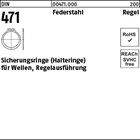 DIN 471 Federstahl Regel Sicherungsringe (Halteringe) für Wellen, Regelausführun