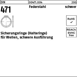 DIN 471 Federstahl 15 x 1,5 schwere Ausführung S