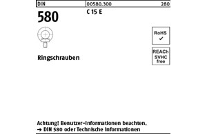 DIN 580 C 15 E Ringschrauben 
