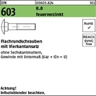 DIN 603 8.8 feuerverzinkt Flachrundschrauben mit Vierkantansatz 