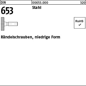 DIN 653 Stahl M 3 x 6 S