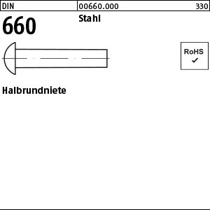 DIN 660 Stahl 2 x 4 S