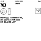 ~DIN 703 Stahl Stellringe, schwere Reihe, mit Gewindestift nach DIN 914/ISO 4027