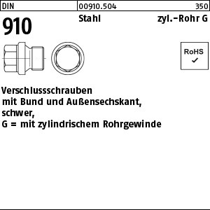 DIN 910 Stahl G 1/8 A S