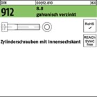 DIN 912 8.8 galvanisch verzinkt Zylinderschrauben mit Innensechskant 