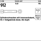 ~DIN 912 8.8 VG Zylinderschrauben mit Innensechskant, Vollgewinde (Gew. bis Kopf