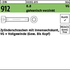 ~DIN 912 8.8 VG galvanisch verzinkt Zylinderschrauben mit Innensechskant, Vollge