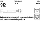 DIN 912 8.8 Fein Zylinderschrauben mit Innensechskant, mit metrischem Feingewind