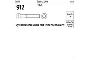 DIN 912 12.9 Zylinderschrauben mit Innensechskant 