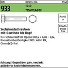 DIN 933 10.9 flZn/TL 480h (zinklamellenbesch.) Sechskantschrauben mit Gewinde bi