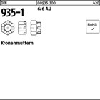 DIN 935-1 6/6 AU Kronenmuttern 