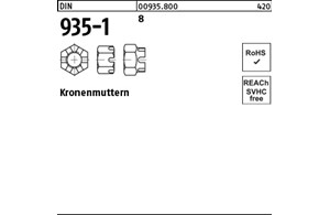 DIN 935-1 8 Kronenmuttern 