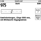 ~DIN 975 Stahl BSW Gewindestangen, Länge 1000 mm mit Whitworth-Regelgewinde