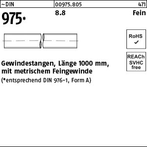 DIN 975 8.8 M 12 x 1,5 S