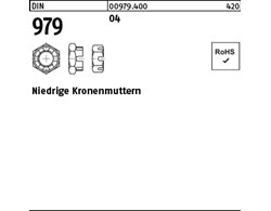 DIN 979 04 Niedrige Kronenmuttern 