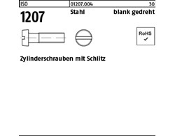 ISO 1207 Stahl blank gedreht Zylinderschrauben mit Schlitz 
