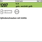 ISO 1207 4.8 galv. verz. gelb Zylinderschrauben mit Schlitz 