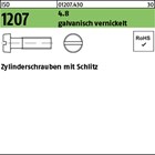 ISO 1207 4.8 galvanisch vernickelt Zylinderschrauben mit Schlitz 