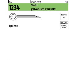 ISO 1234 Stahl galvanisch verzinkt Splinte 