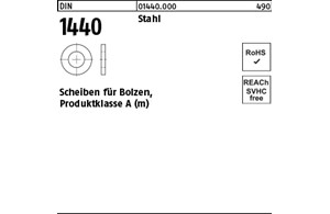 DIN 1440 Stahl Scheiben für Bolzen, Produktklasse A (m) 