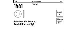 DIN 1441 Stahl Scheiben für Bolzen, Produktklasse C (g) 