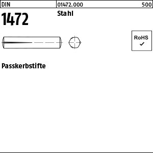 DIN 1472 Stahl 1,5 x 6 S