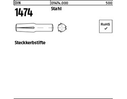 DIN 1474 Stahl Steckkerbstifte 