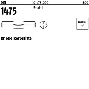 DIN 1475 Stahl 1,5 x 8 S