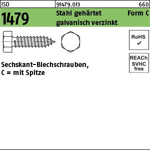 ISO 1479 Stahl 2,9 x 6,5 -C galv. verzinkt passiviert gal Zn S