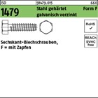 ISO 1479 Stahl, geh. Form F galvanisch verzinkt Sechskant-Blechschrauben, F = mi
