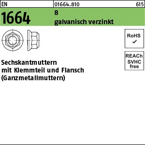 EN 1664 Kl.8 M 5 galv. verzinkt gal Zn S