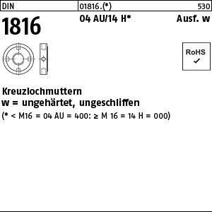 DIN 1816 14 H M 16 x 1,5 S