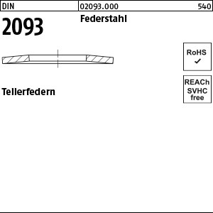 DIN 2093 St. 8 x 3,2 x 0,3 S