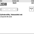 ISO 2338 Stahl m6 Zylinderstifte, Toleranzfeld m6 