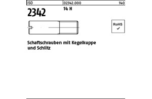 ISO 2342 14 H Schaftschrauben mit Kegelkuppe und Schlitz