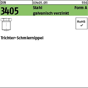 DIN 3405 Stahl AM 6 x 1 galv. verzinkt gal Zn S