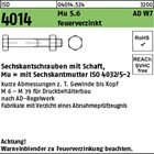 ISO 4014 Mu 5.6 AD W7 feuerverzinkt Sechskantschrauben mit Schaft, mit Sechskant