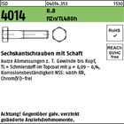 ISO 4014 8.8 flZn/TL 480h (zinklamellenbesch.) Sechskantschrauben mit Schaft 