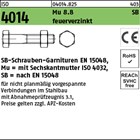 ISO 4014 Mu 8.8 SB feuerverzinkt SB-Schrauben-Garnituren EN 15048, mit Sechskant