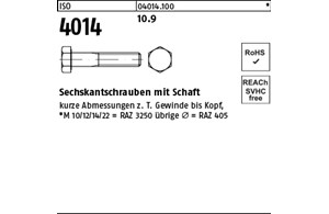 ISO 4014 10.9 Sechskantschrauben mit Schaft 