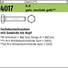 ISO 4017 8.8 galv. verz. gelb 8 Sechskantschrauben mit Gewinde bis Kopf 