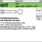 ISO 4017 8.8 galv. verz. 8 DiSP + SL Sechskantschrauben mit Gewinde bis Kopf 