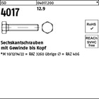 ISO 4017 12.9 Sechskantschrauben mit Gewinde bis Kopf 