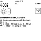 ISO 4032 5-2 AD W7 Sechskantmuttern, ISO-Typ 1 